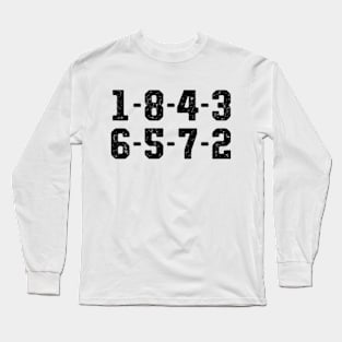 1-8-4-3-6-5-7-2 Long Sleeve T-Shirt